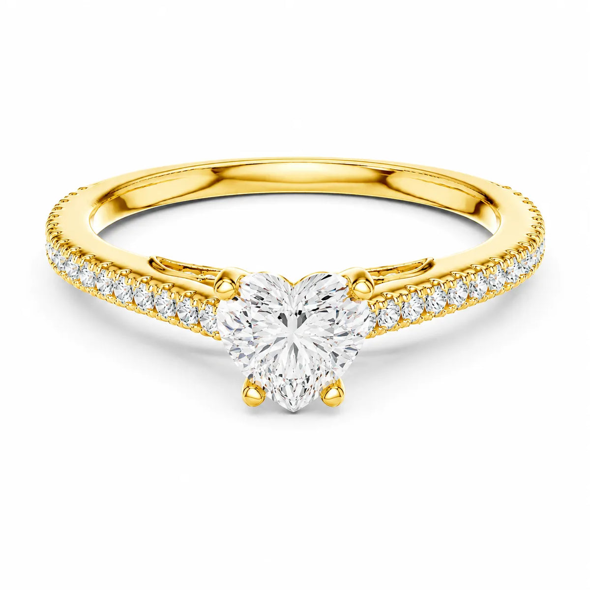 Luminous Promise Ring with Round Elegance