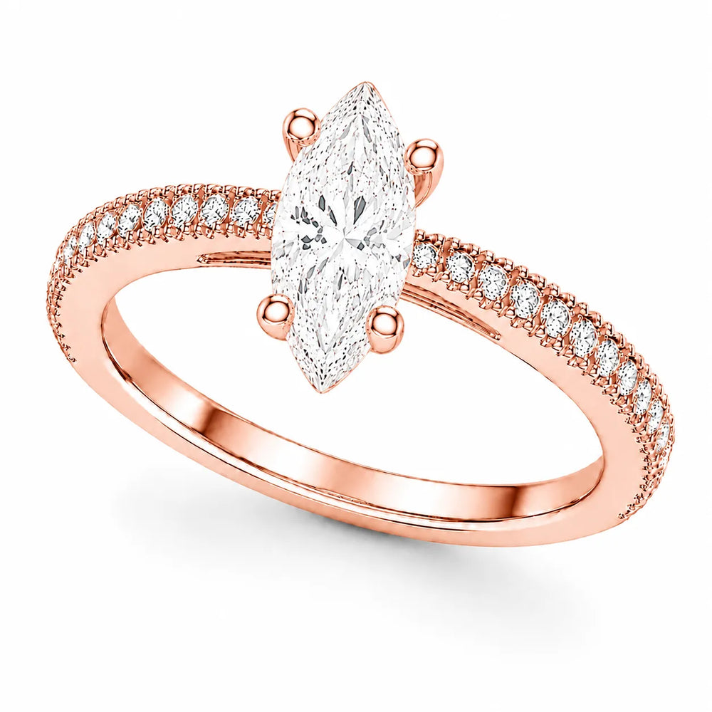 Luminous Promise Ring with Round Elegance