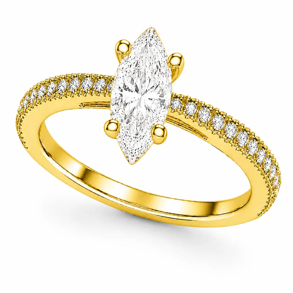 Luminous Promise Ring with Round Elegance