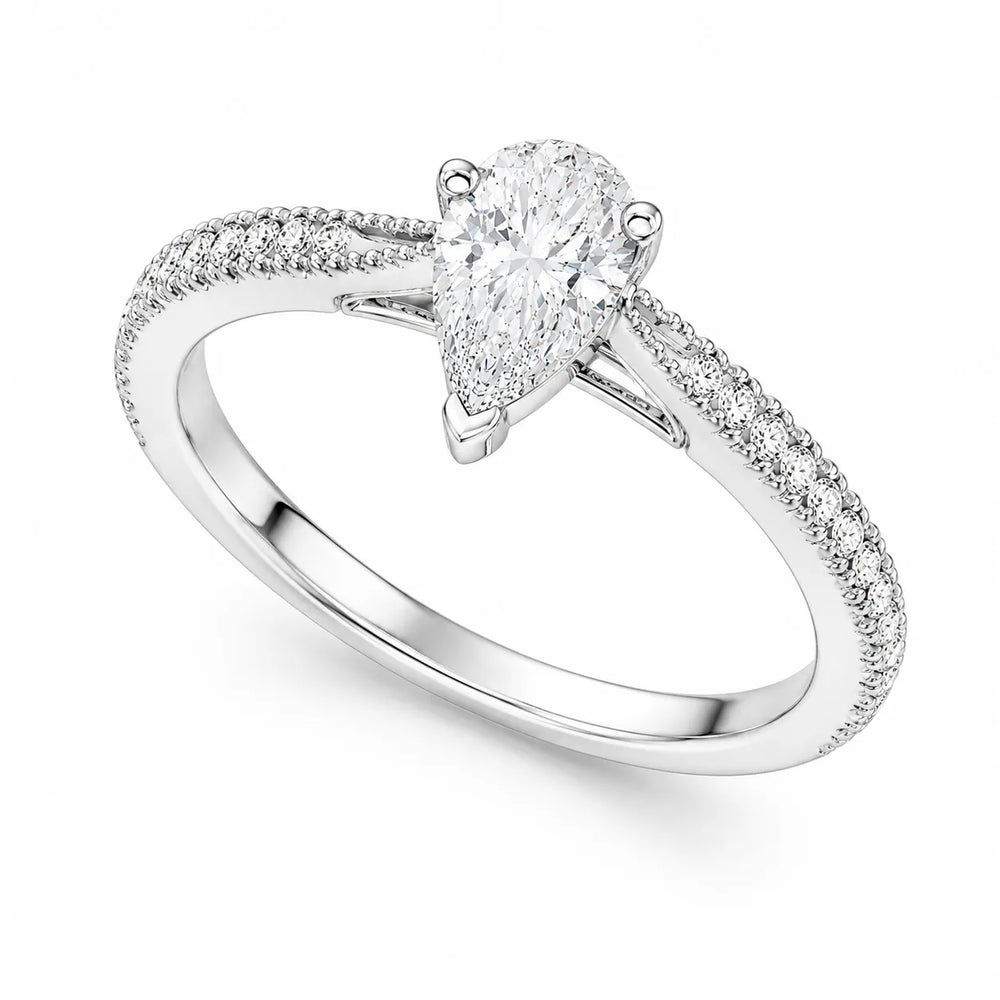 Luminous Promise Ring with Round Elegance
