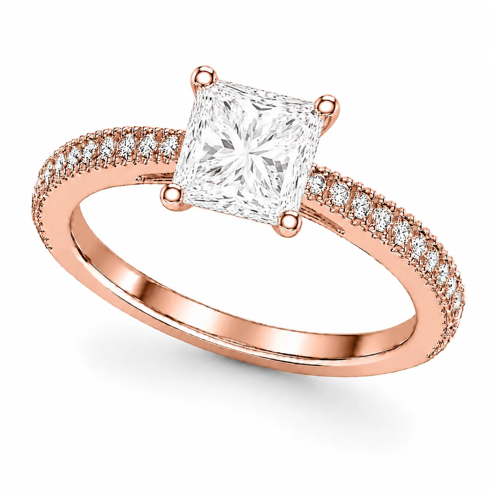 Luminous Promise Ring with Round Elegance