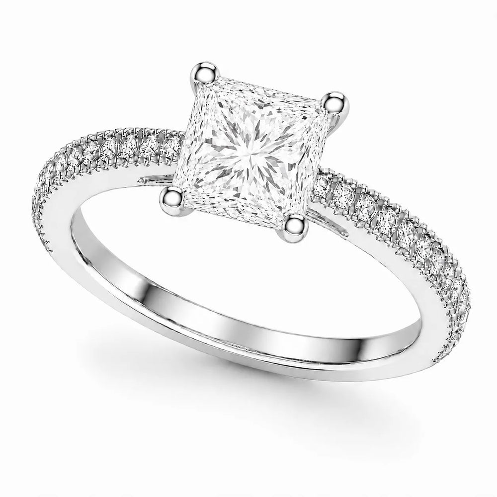 Luminous Promise Ring with Round Elegance