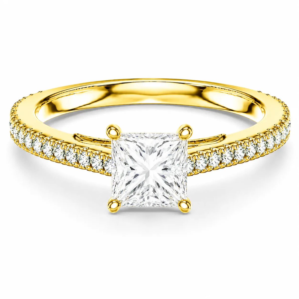Luminous Promise Ring with Round Elegance
