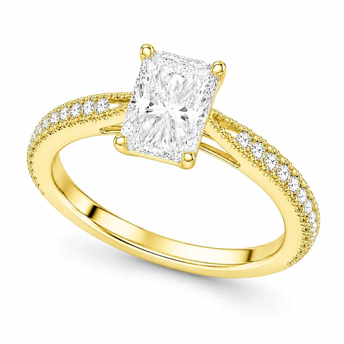 Luminous Promise Ring with Round Elegance