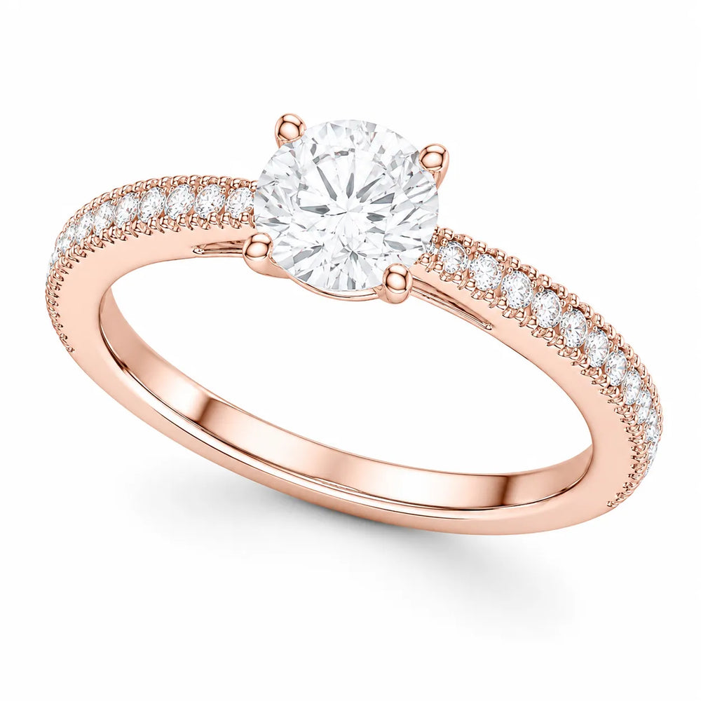 Luminous Promise Ring with Round Elegance