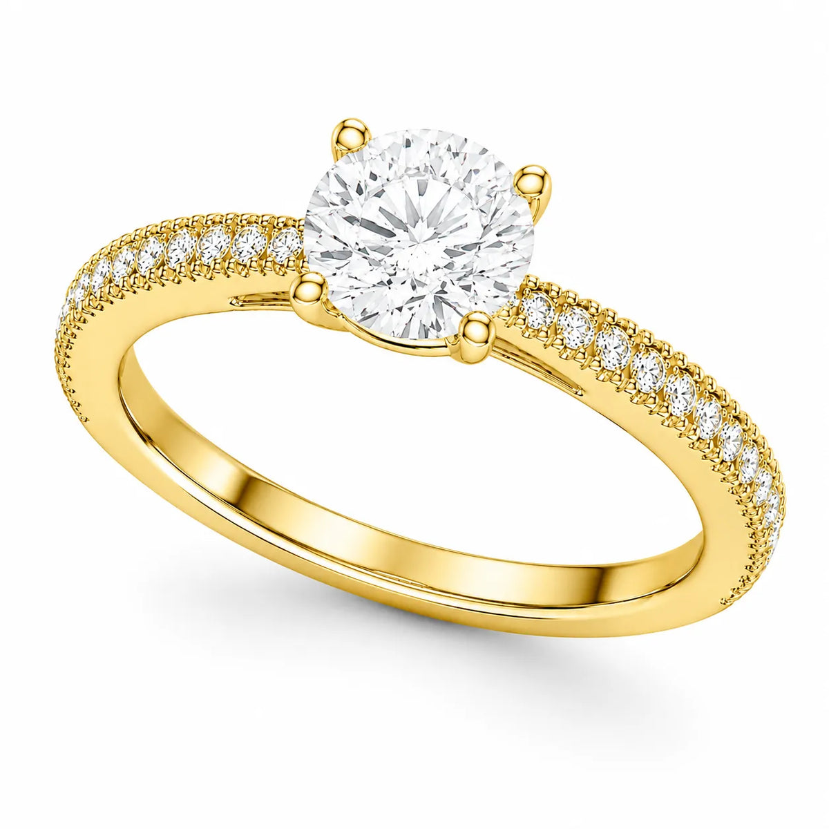 Luminous Promise Ring with Round Elegance