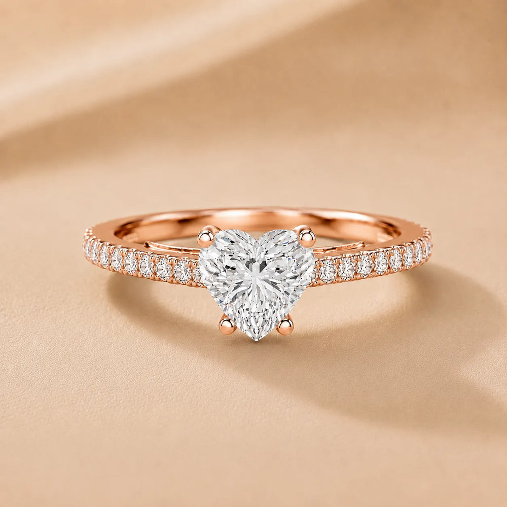 Luminous Promise Ring with Round Elegance