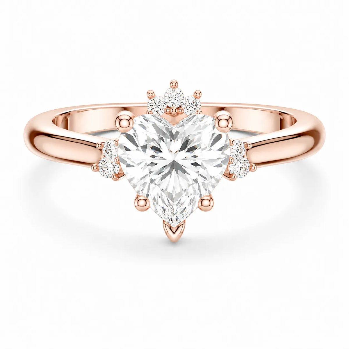 Luxury Cut Diamond Ring with Diamond Halo Accents