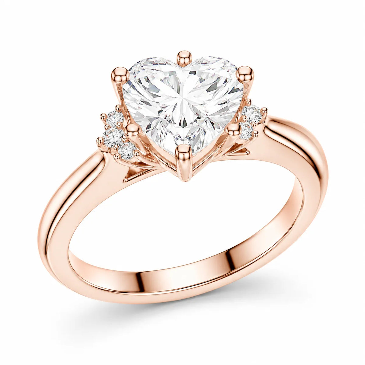 Luxury Cut Diamond Ring with Diamond Halo Accents