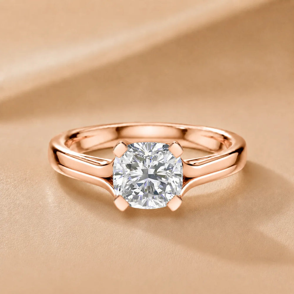 Elegant Solitaire Ring Set with Matching