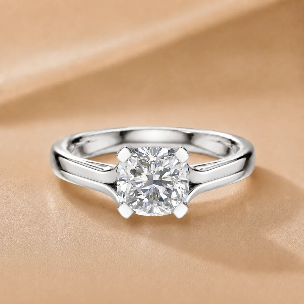 Elegant Solitaire Ring Set with Matching