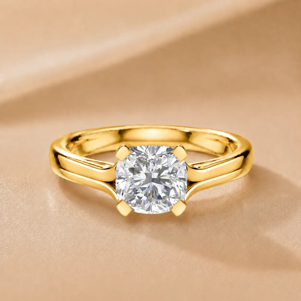 Elegant Solitaire Ring Set with Matching