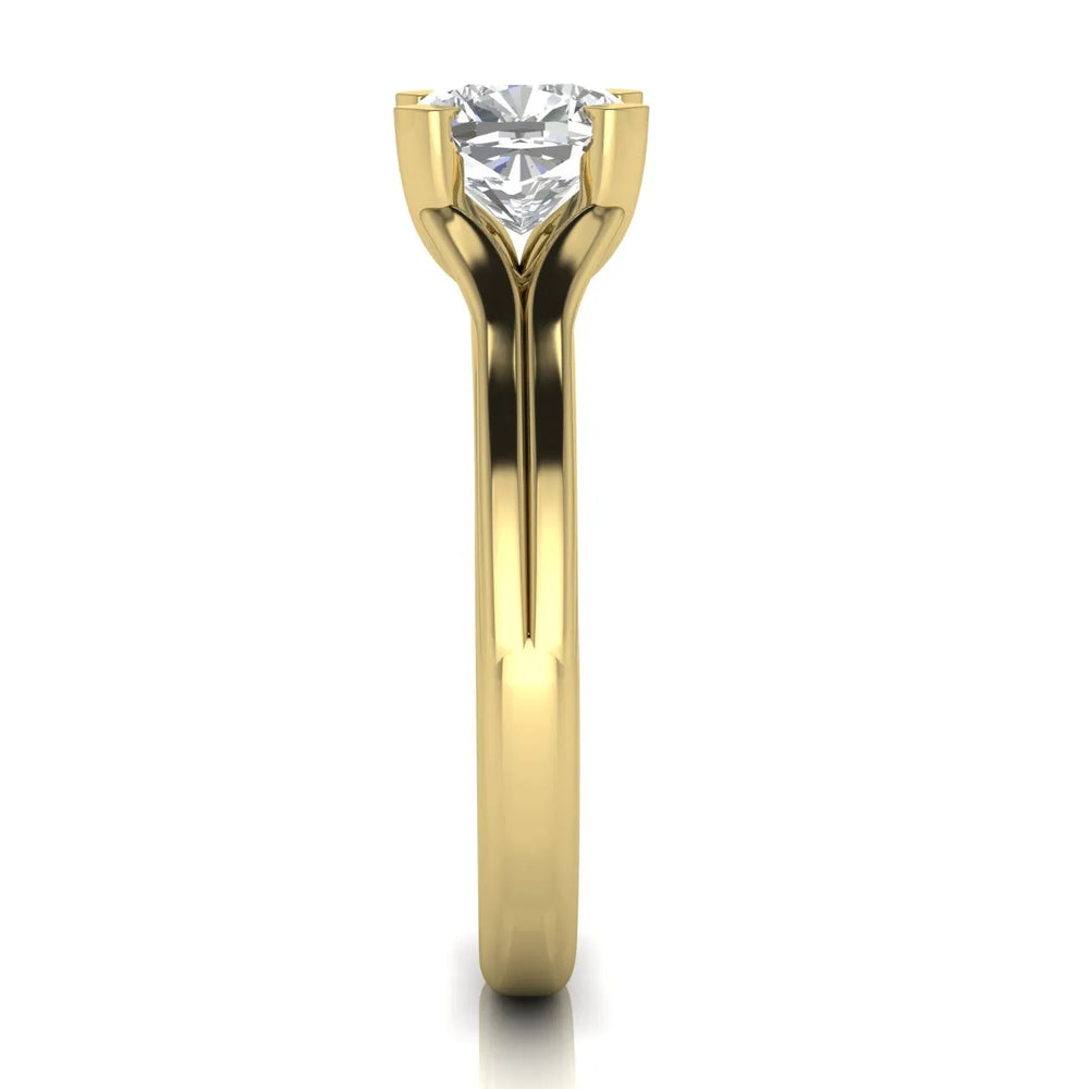 Elegant Solitaire Ring Set with Matching