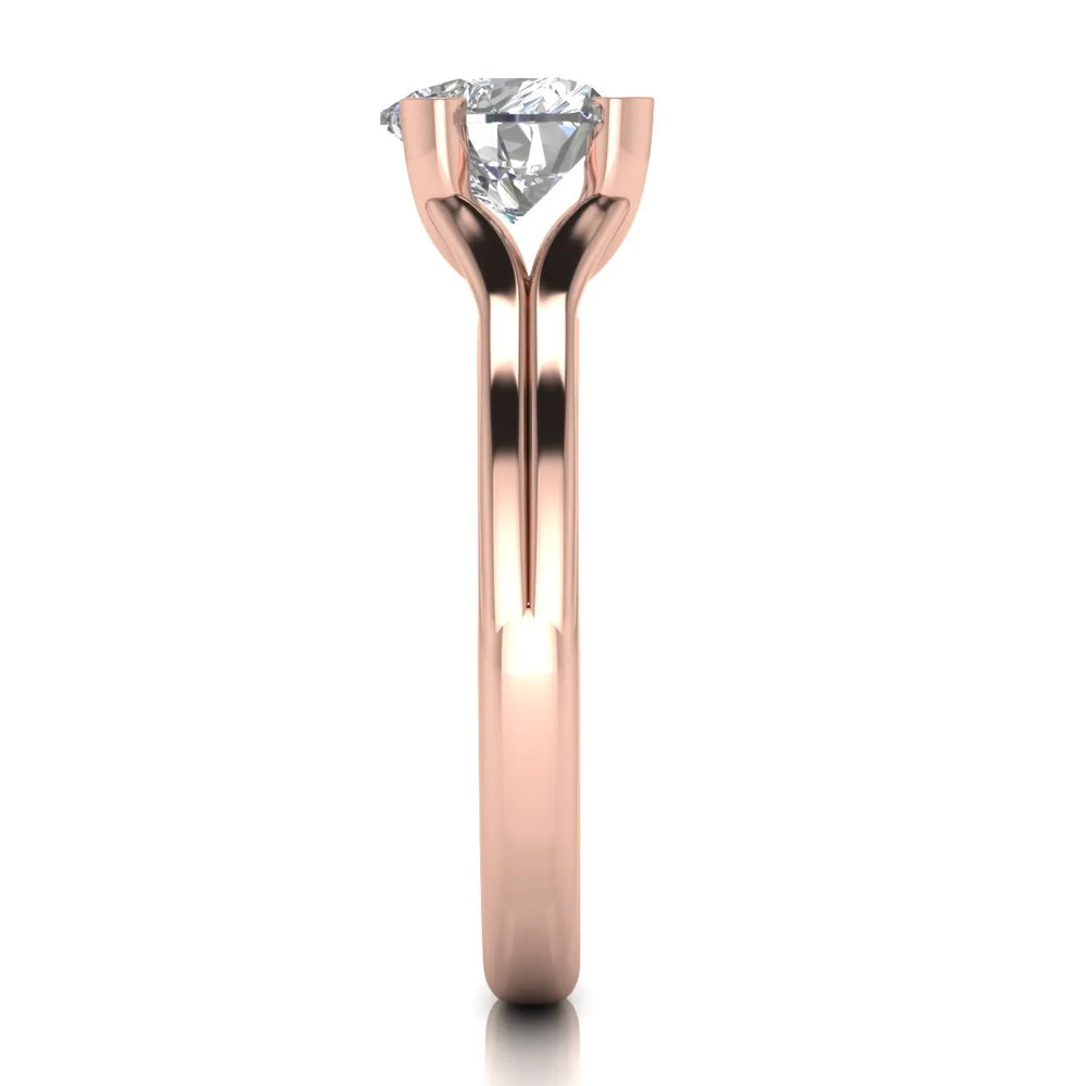 Elegant Solitaire Ring Set with Matching