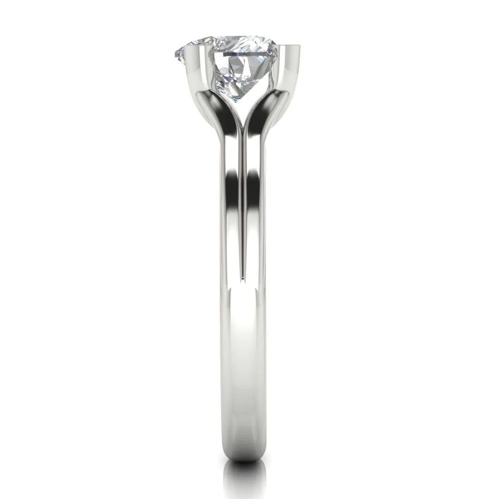 Elegant Solitaire Ring Set with Matching