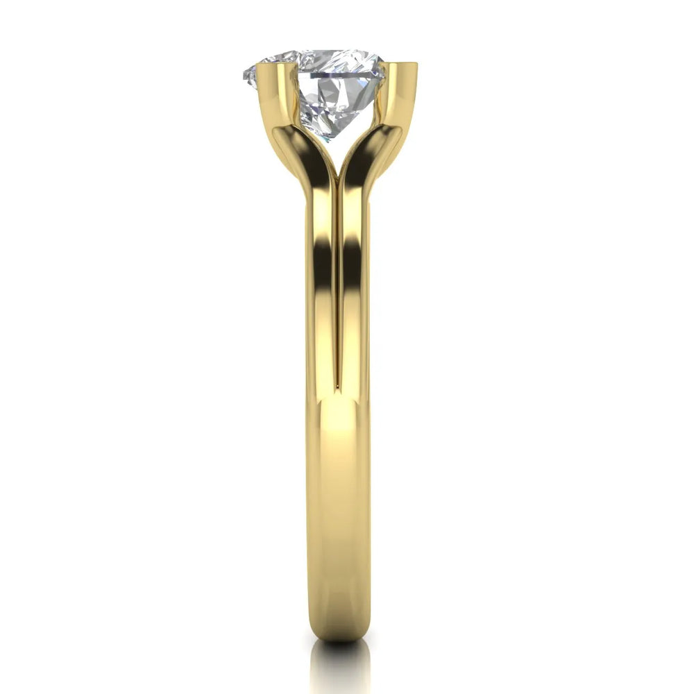 Elegant Solitaire Ring Set with Matching