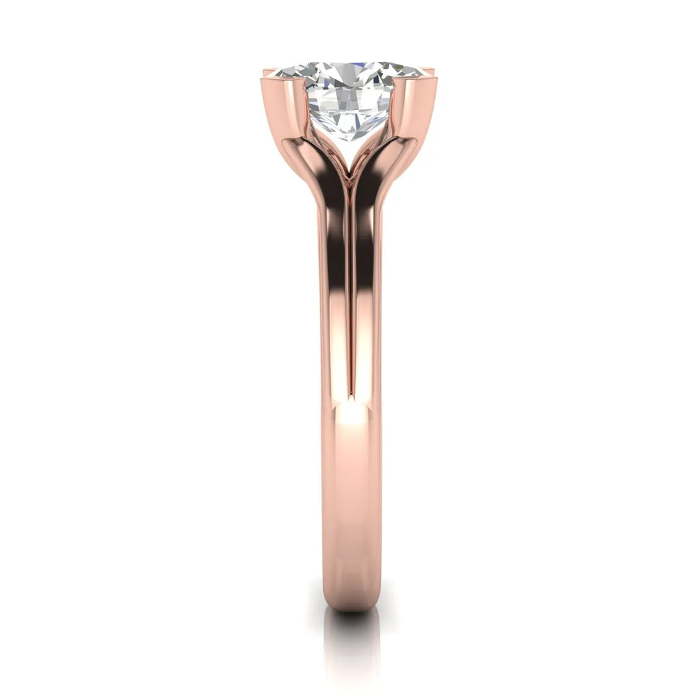 Elegant Solitaire Ring Set with Matching