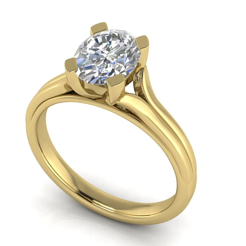 Elegant Solitaire Ring Set with Matching