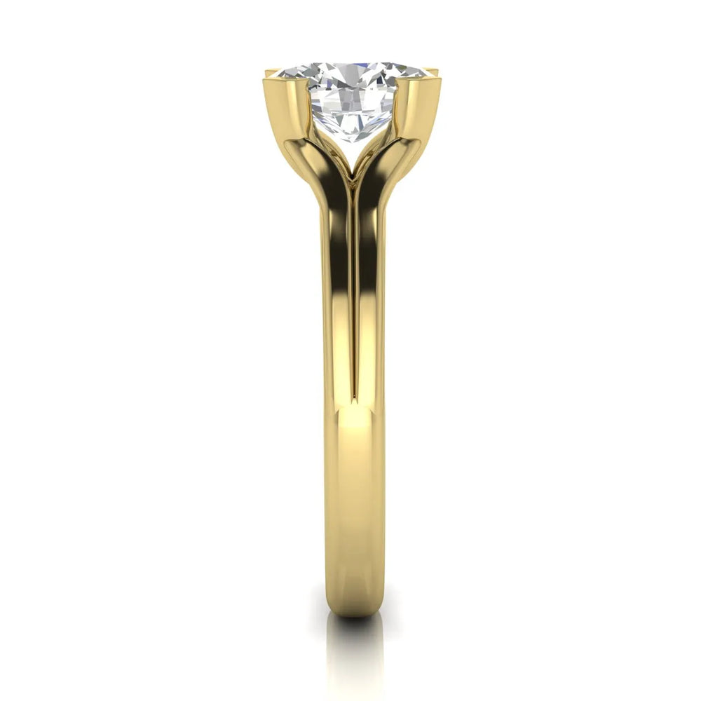 Elegant Solitaire Ring Set with Matching