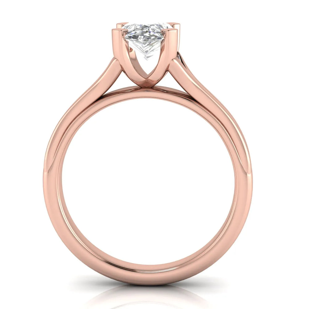 Elegant Solitaire Ring Set with Matching