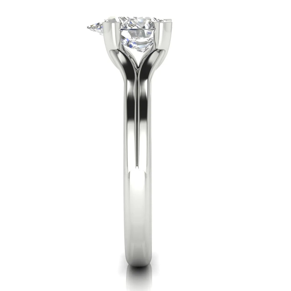 Elegant Solitaire Ring Set with Matching