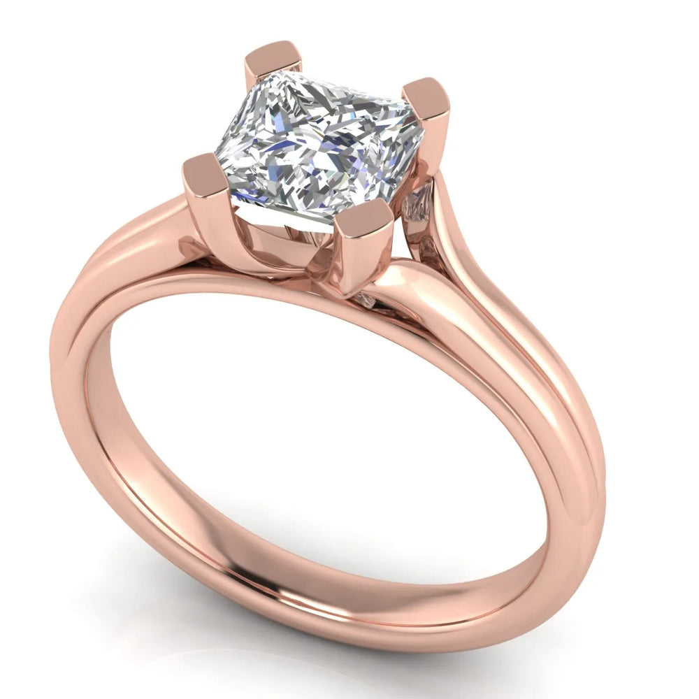 Elegant Solitaire Ring Set with Matching