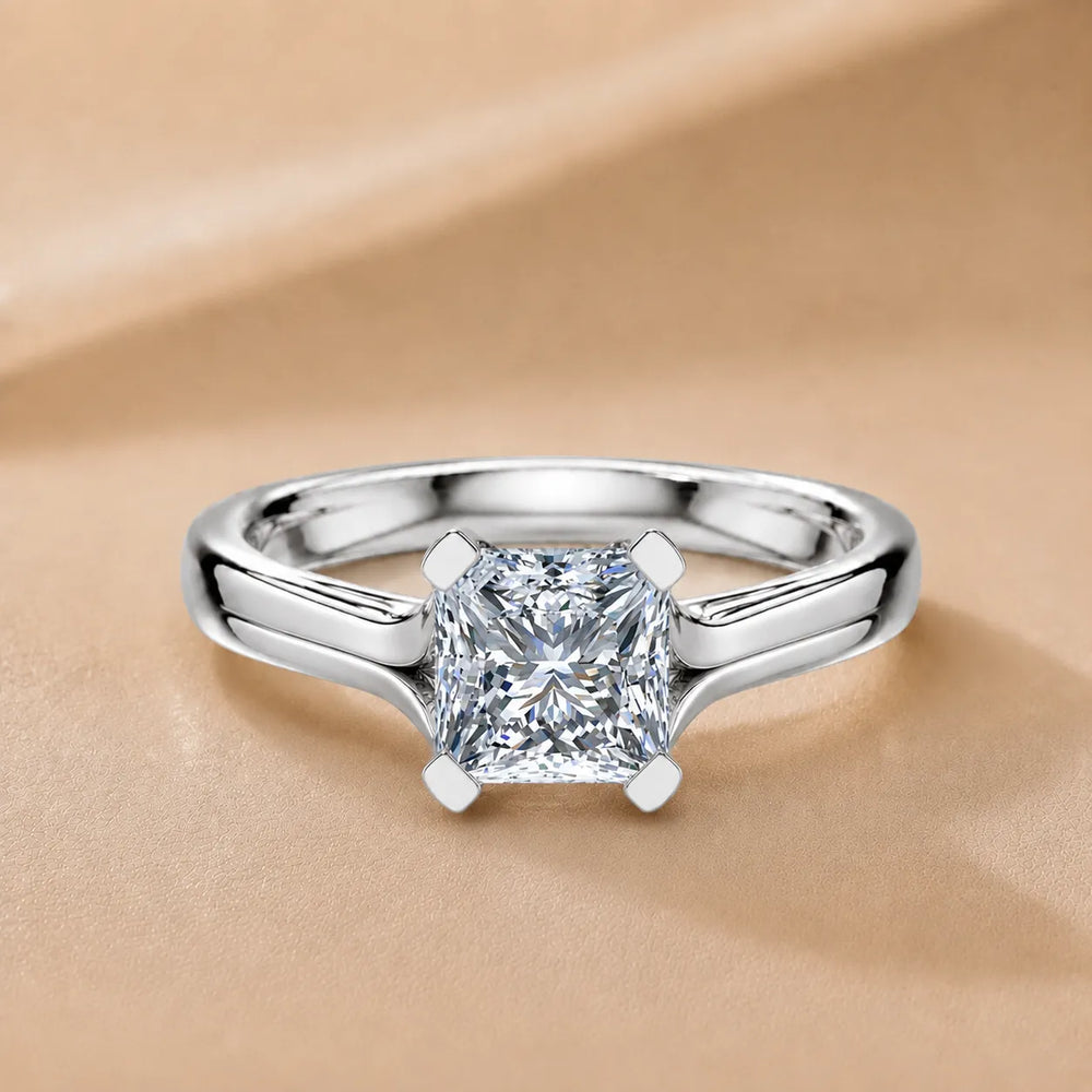 Elegant Solitaire Ring Set with Matching
