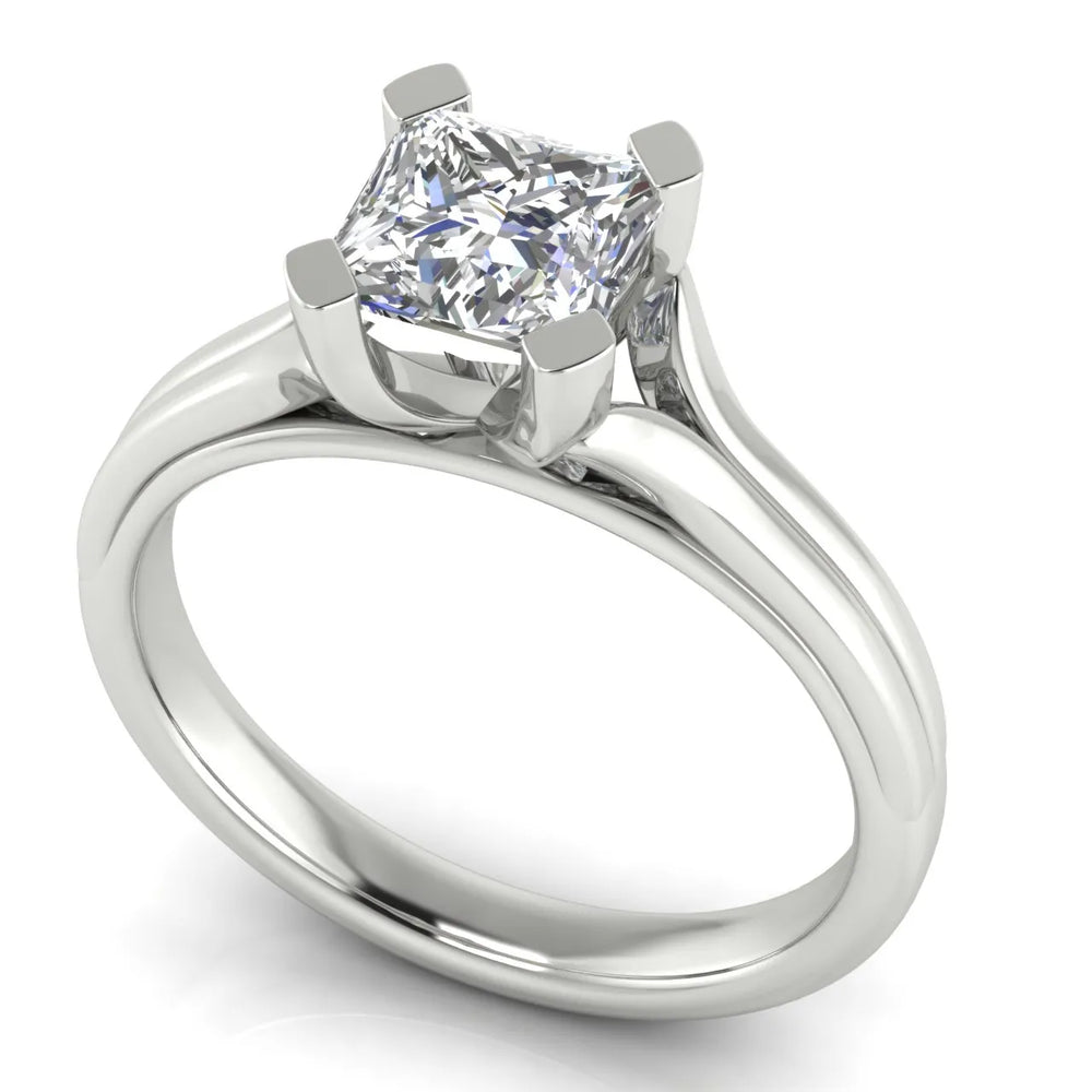 Elegant Solitaire Ring Set with Matching