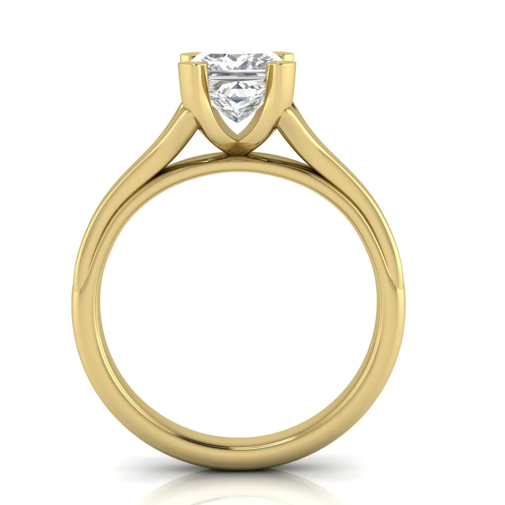 Elegant Solitaire Ring Set with Matching