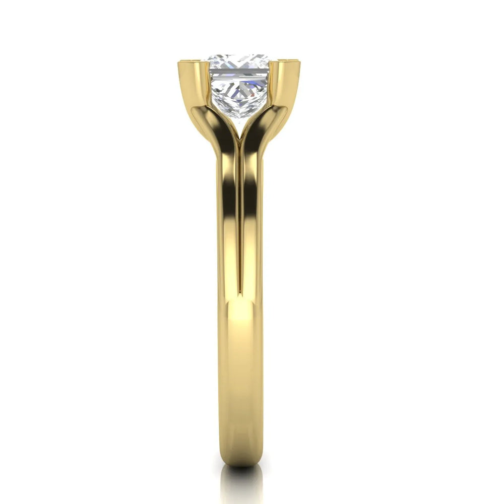 Elegant Solitaire Ring Set with Matching
