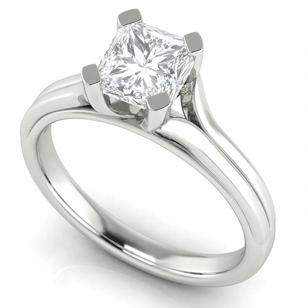 Elegant Solitaire Ring Set with Matching