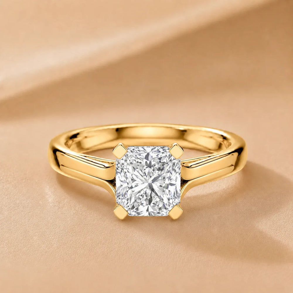 Elegant Solitaire Ring Set with Matching