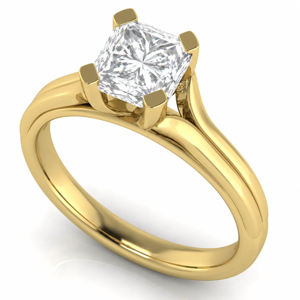 Elegant Solitaire Ring Set with Matching