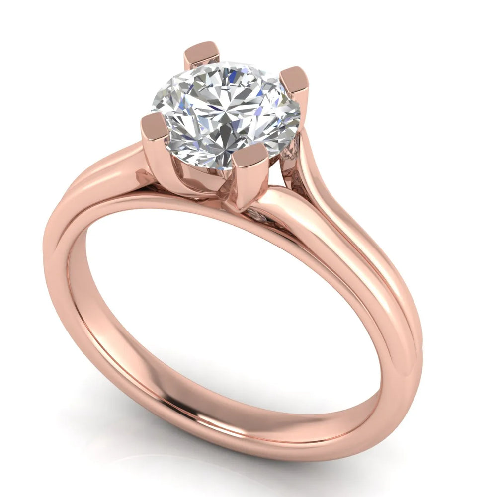 Elegant Solitaire Ring Set with Matching