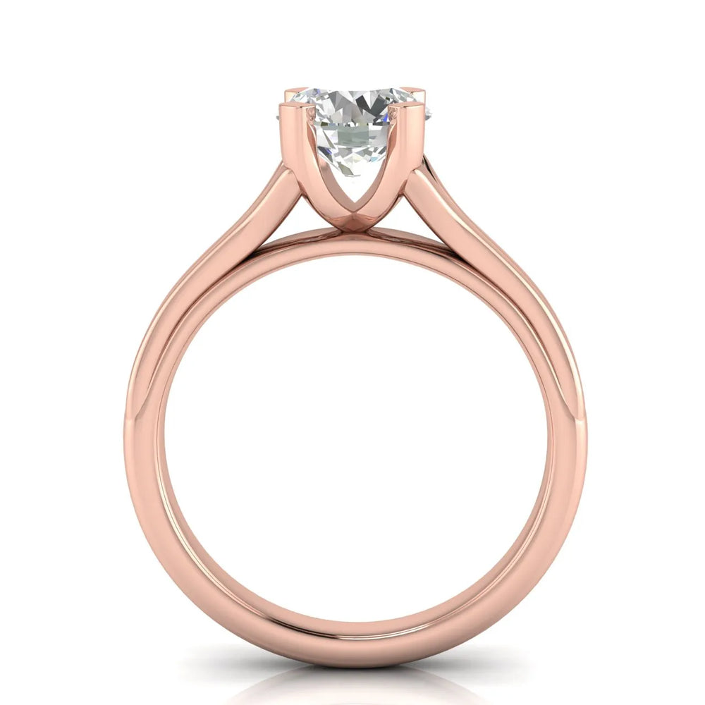 Elegant Solitaire Ring Set with Matching