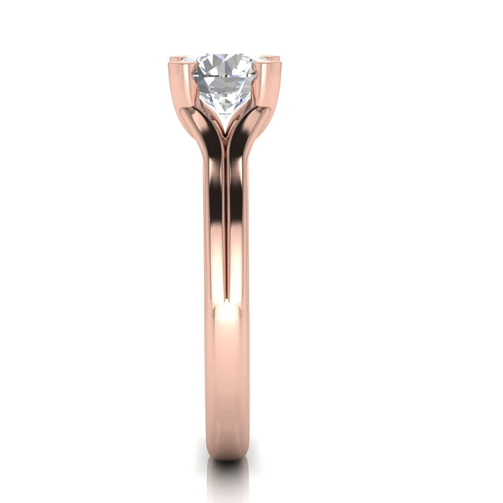 Elegant Solitaire Ring Set with Matching