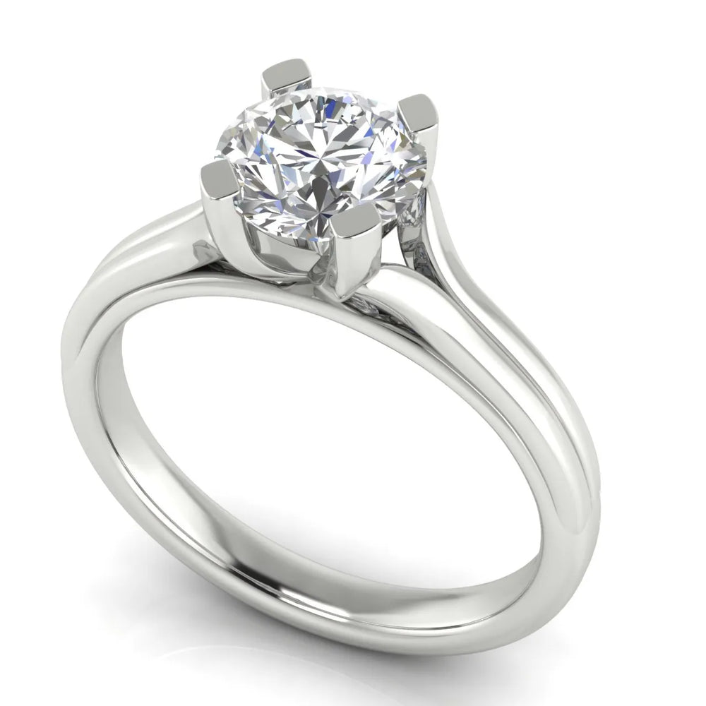Elegant Solitaire Ring Set with Matching