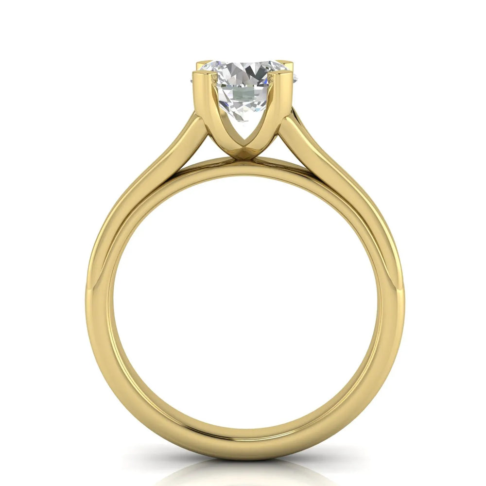 Elegant Solitaire Ring Set with Matching
