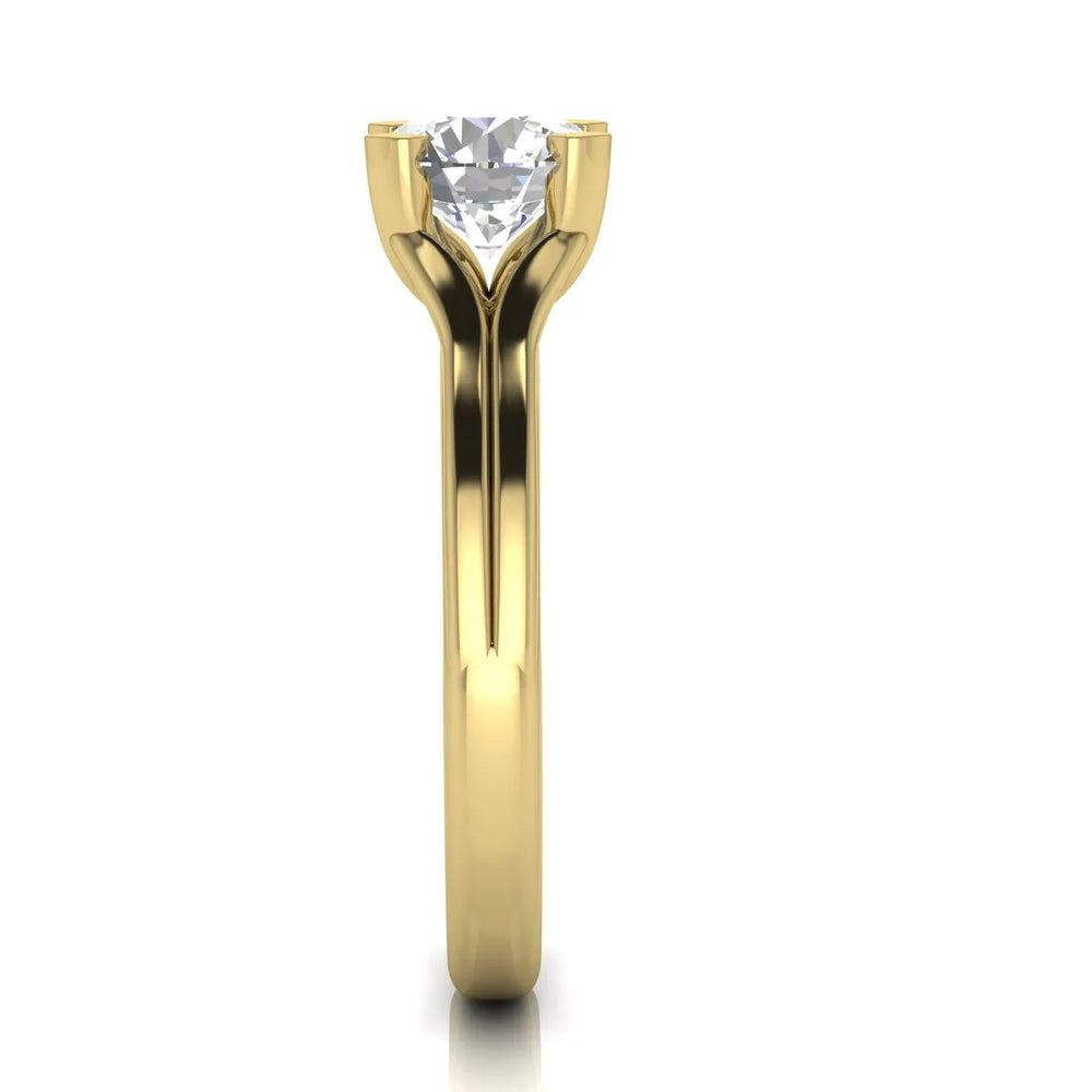 Elegant Solitaire Ring Set with Matching