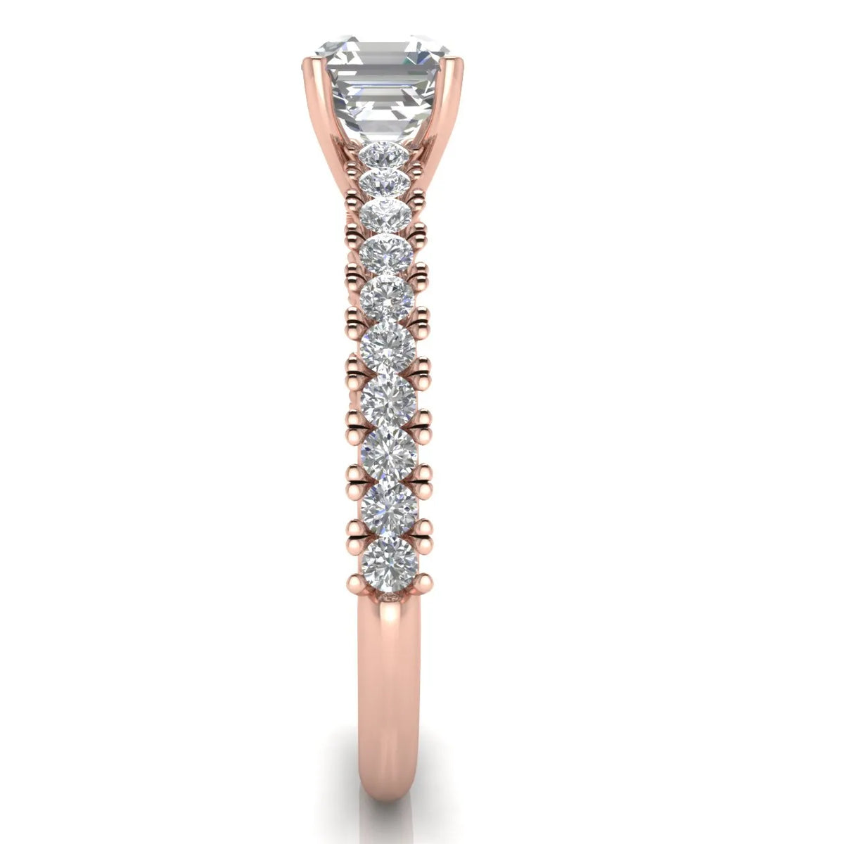 Milgrain Accent Engagement Ring