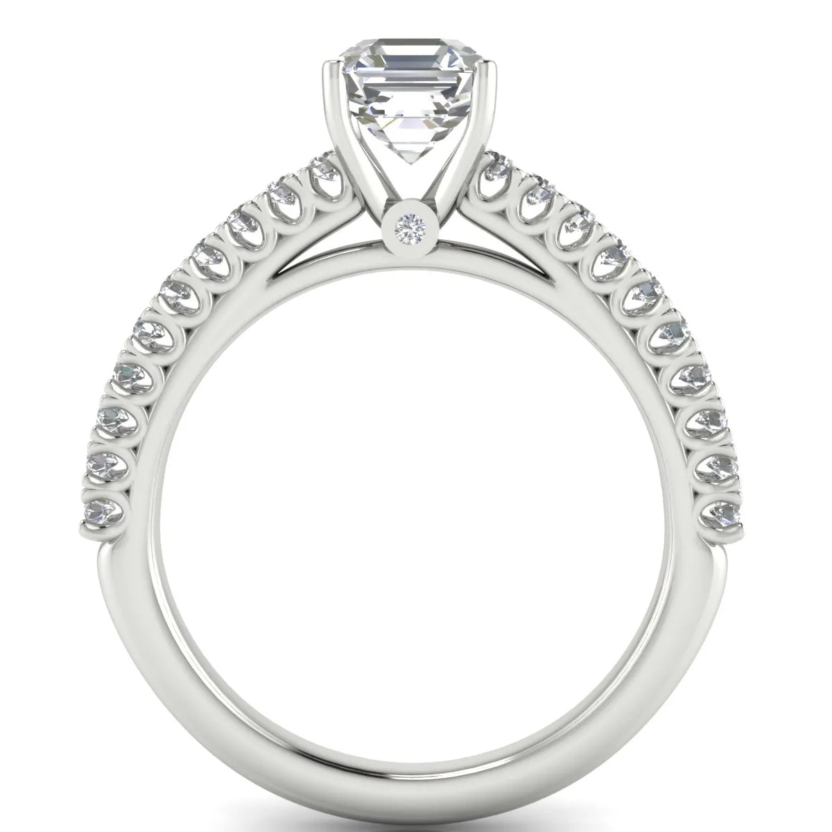 Milgrain Accent Engagement Ring