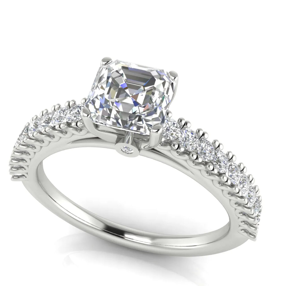 Milgrain Accent Engagement Ring