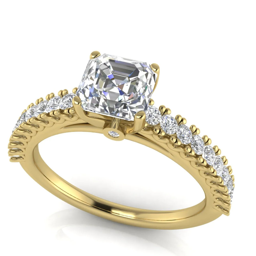 Milgrain Accent Engagement Ring