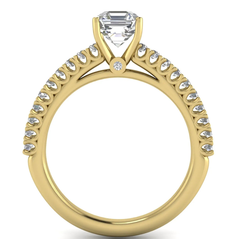 Milgrain Accent Engagement Ring