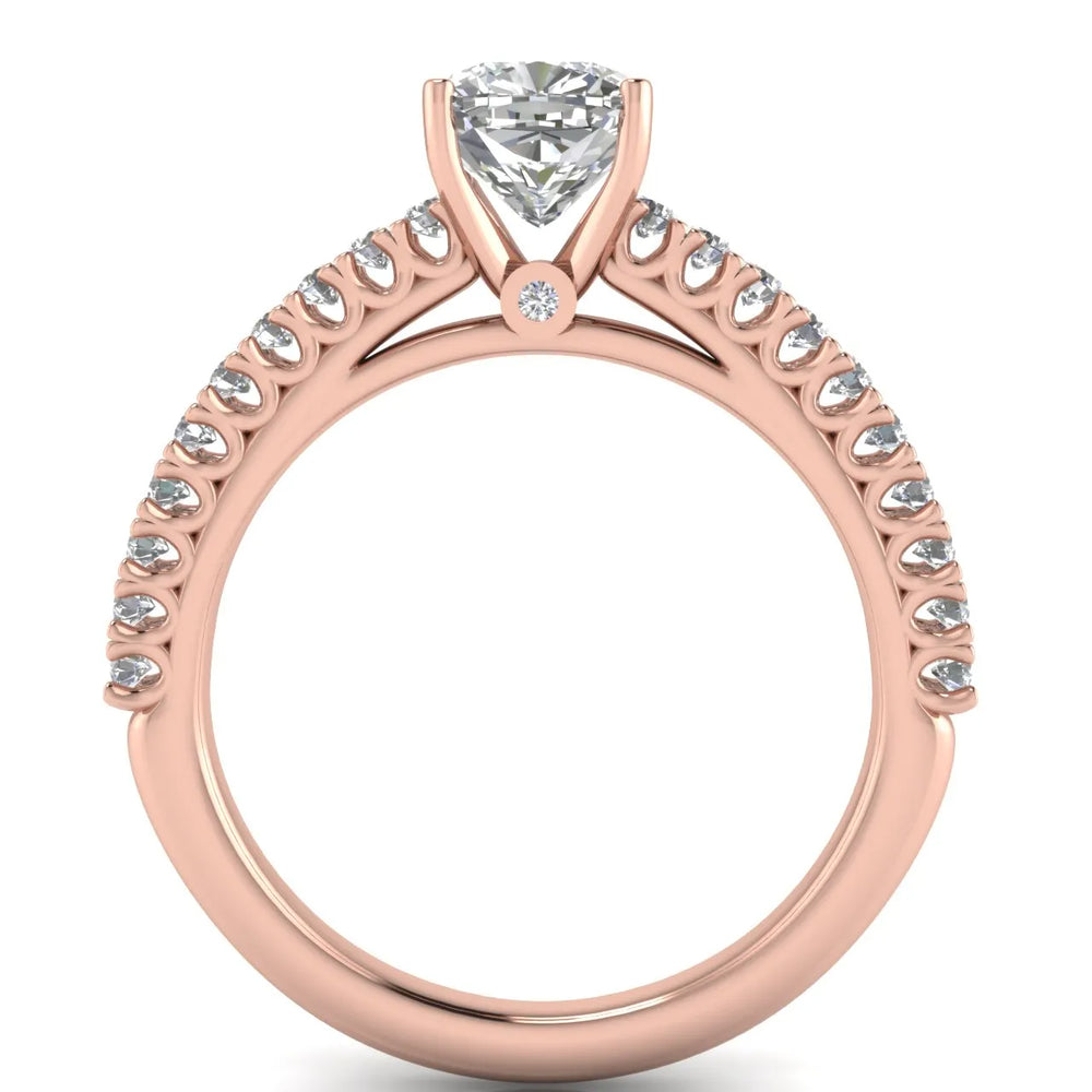 Milgrain Accent Engagement Ring