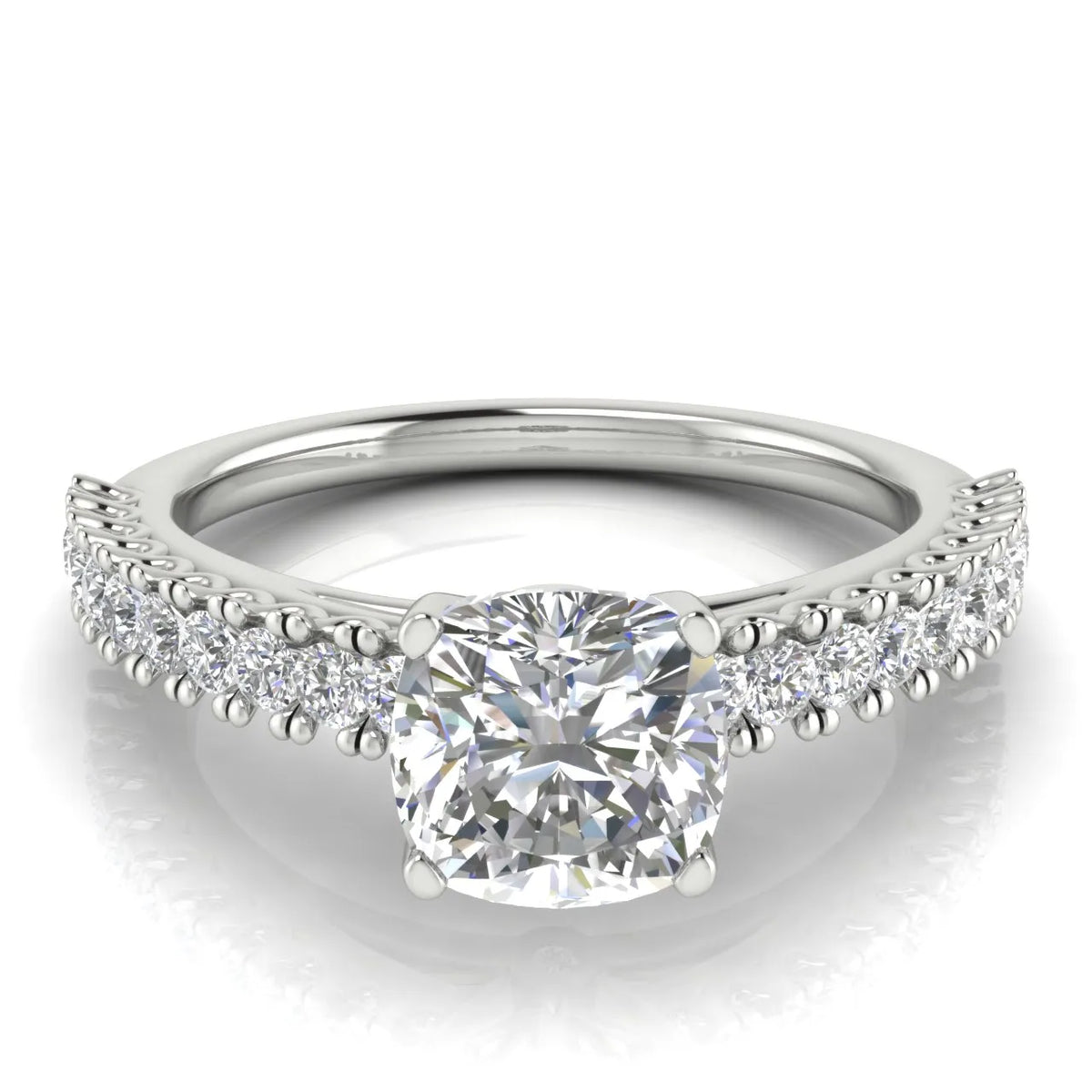 Milgrain Accent Engagement Ring
