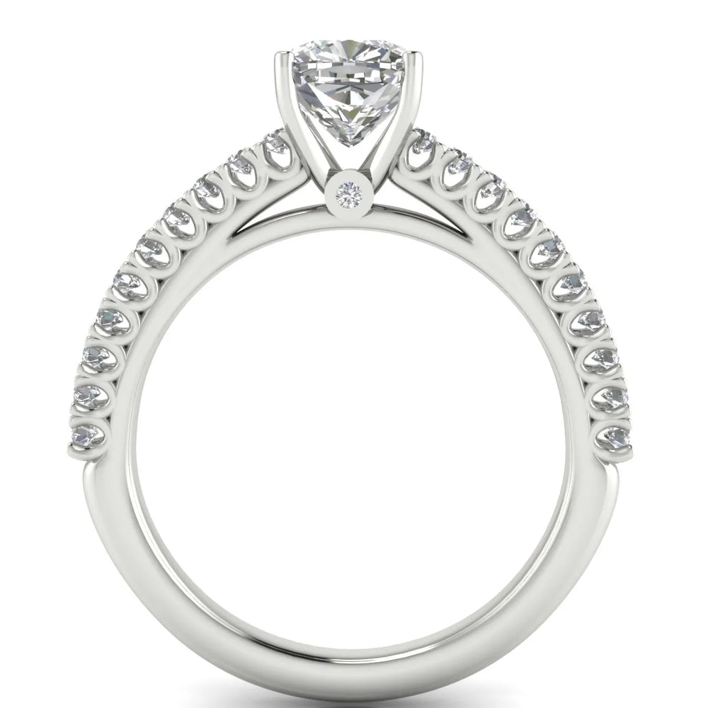 Milgrain Accent Engagement Ring