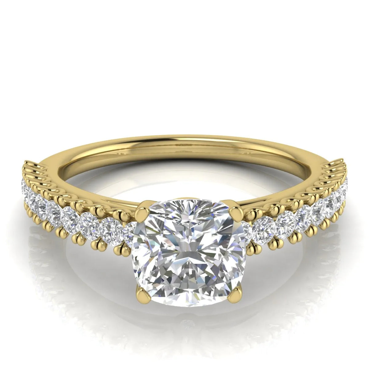 Milgrain Accent Engagement Ring