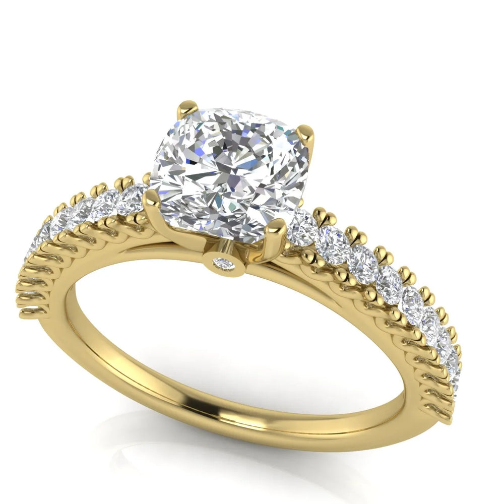 Milgrain Accent Engagement Ring