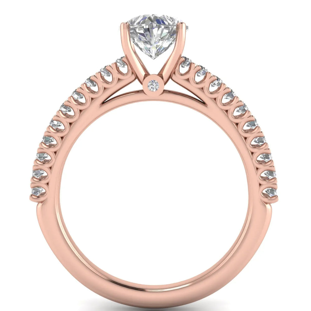 Milgrain Accent Engagement Ring